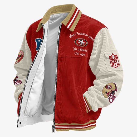 San Francisco 49ers Touchdown Classic Varsity Jacket PYZKJL
