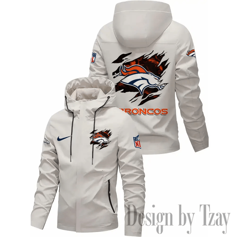 Denver Broncos Motorcycle Riding Windbreaker Four Seasons Windproof P9KQT6