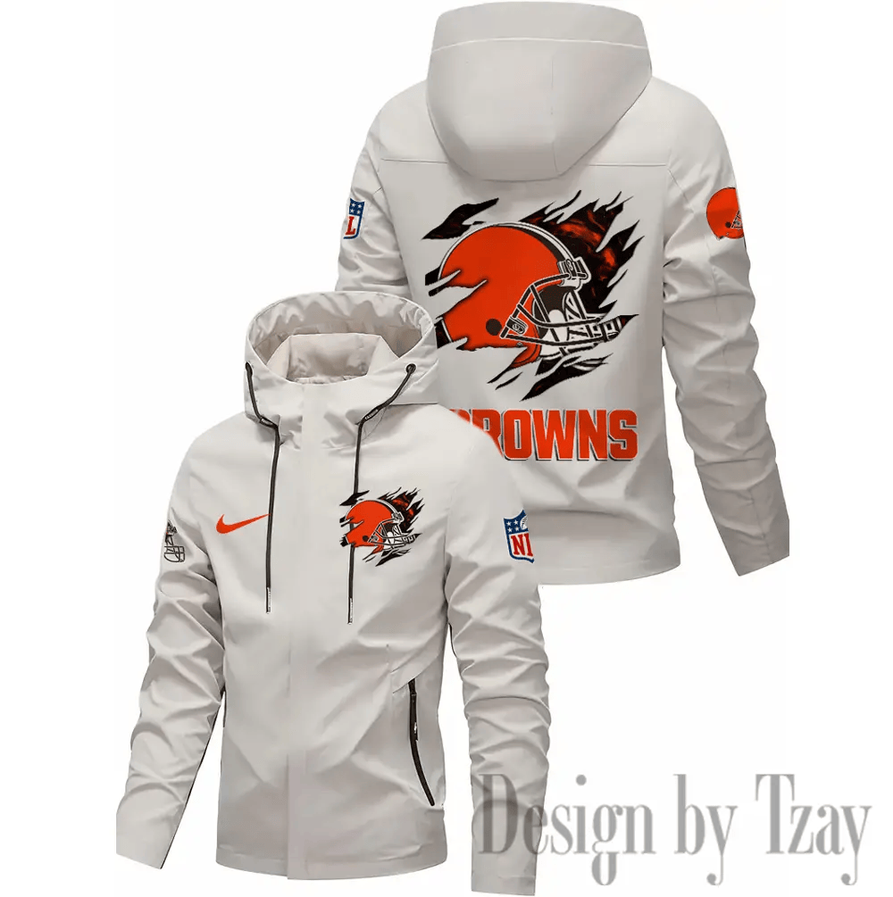 Cleveland Browns Motorcycle Riding Windbreaker Four Seasons Windproof PRB7GY