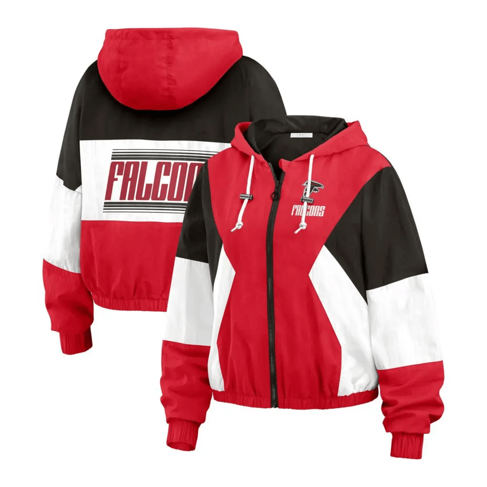 Atlanta Falcons Color Block Full-Zip Windbreaker Jacket PYDUFR