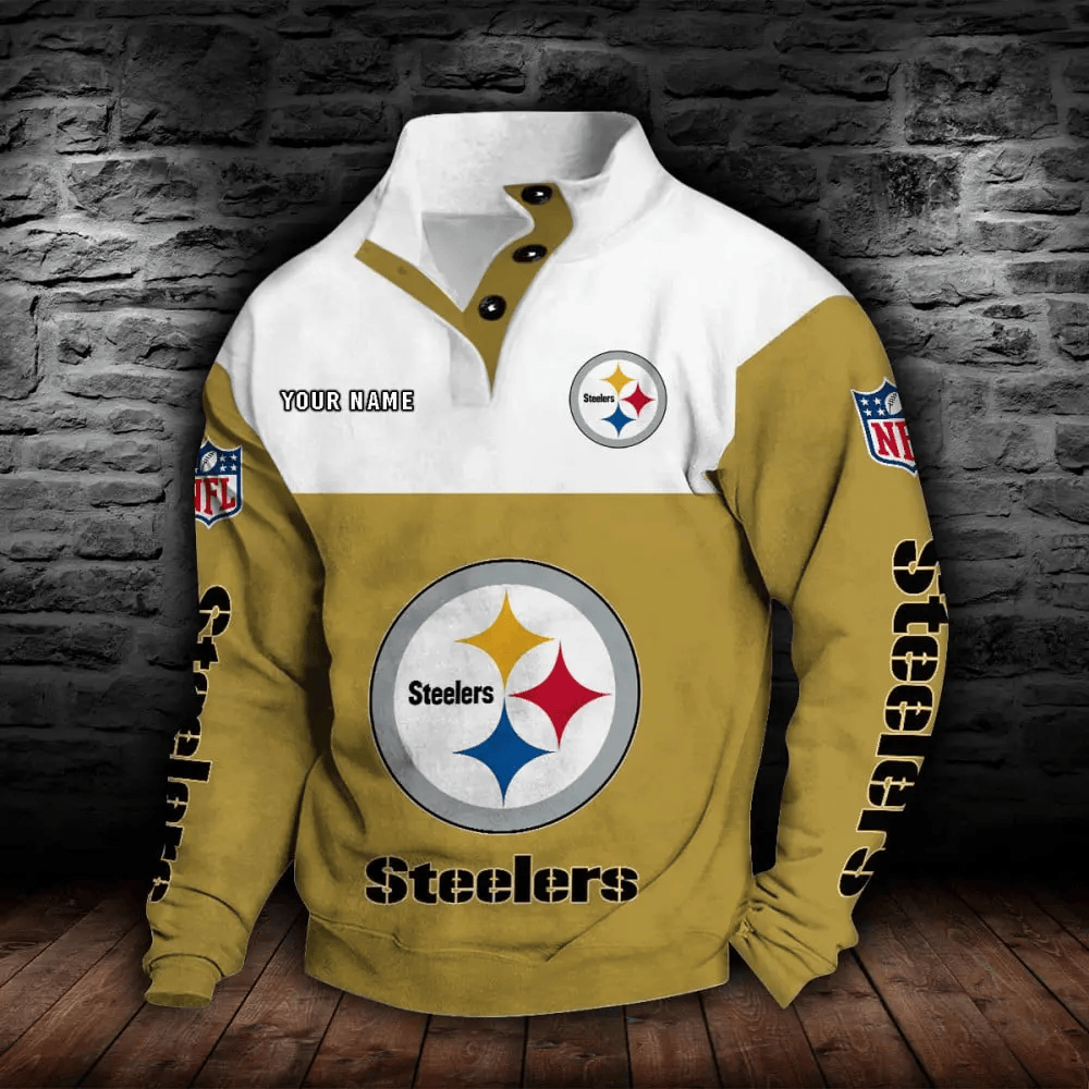 Pittsburgh Steelers NFL Sports Sweatshirt Colorful PWX7BS