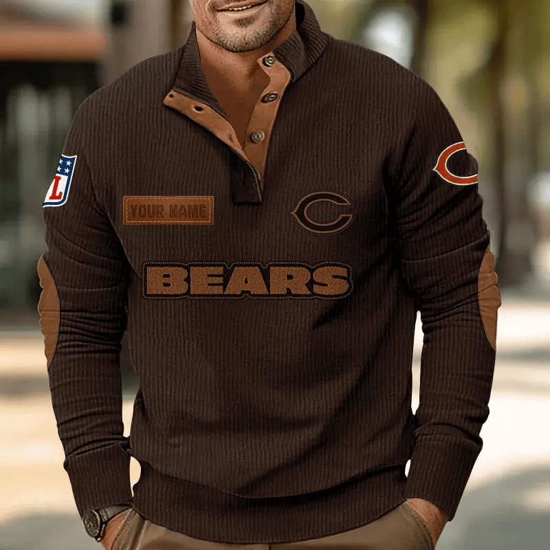 Chicago Bears Sports Print Sweatshirt PHCTXL
