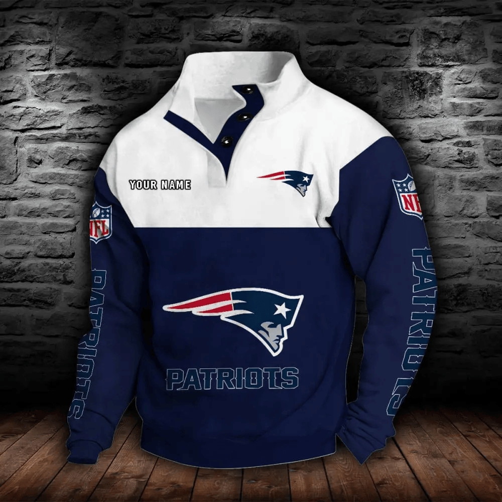 New England Patriots NFL Sports Sweatshirt Colorful P8BQGY
