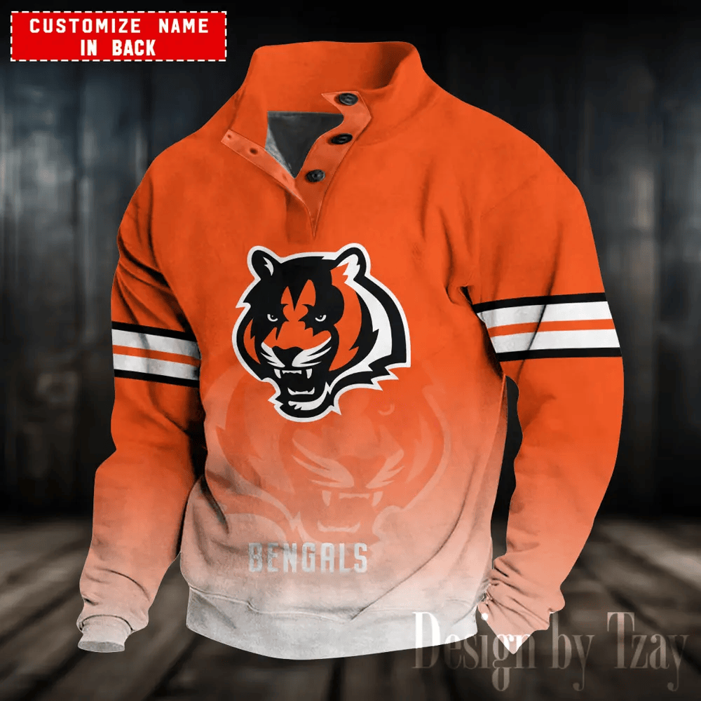 Cincinnati Bengals Sports Print Sweatshirt P6CTEC