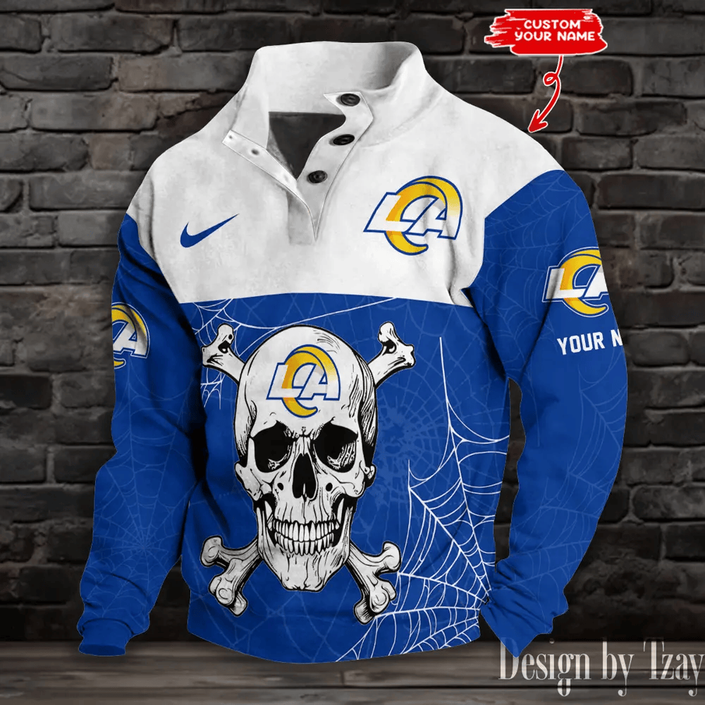 Los Angeles Rams Buttoned Collar Sweatshirt New Design 2025 PD8DX6