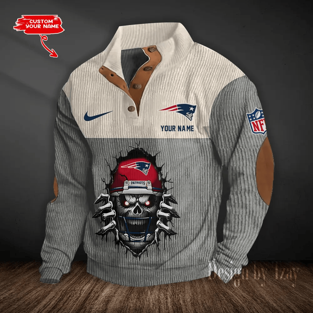 New England Patriots Double Stand Collar Sport Hoodie P8VAG9