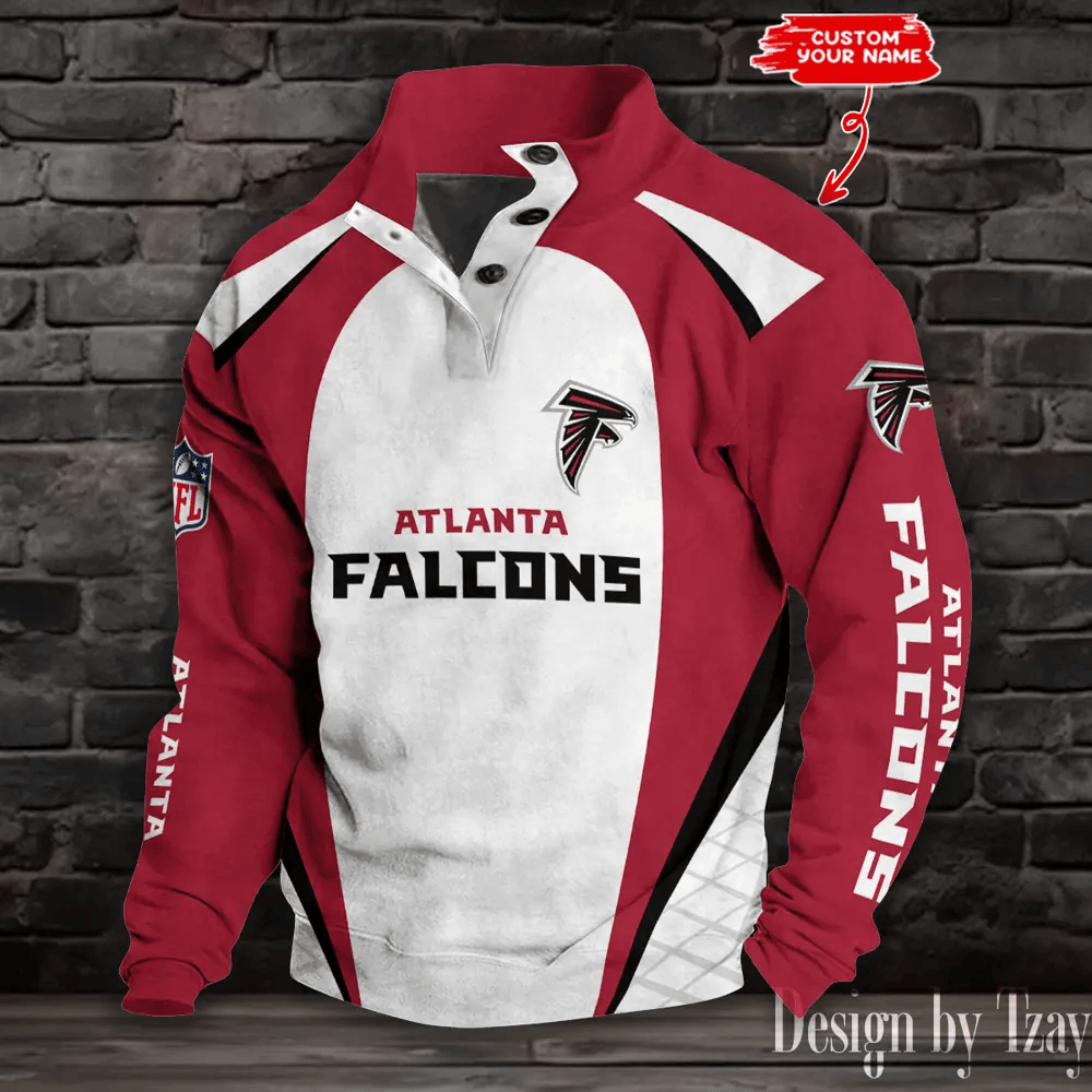 Atlanta Falcons Double Stand Collar Sport Hoodies PSHS55