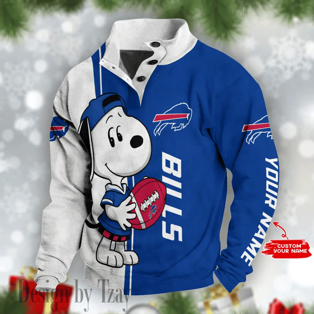 Buffalo Bills Snoopy Double Stand Collar Sport Hoodies P3Q8GC