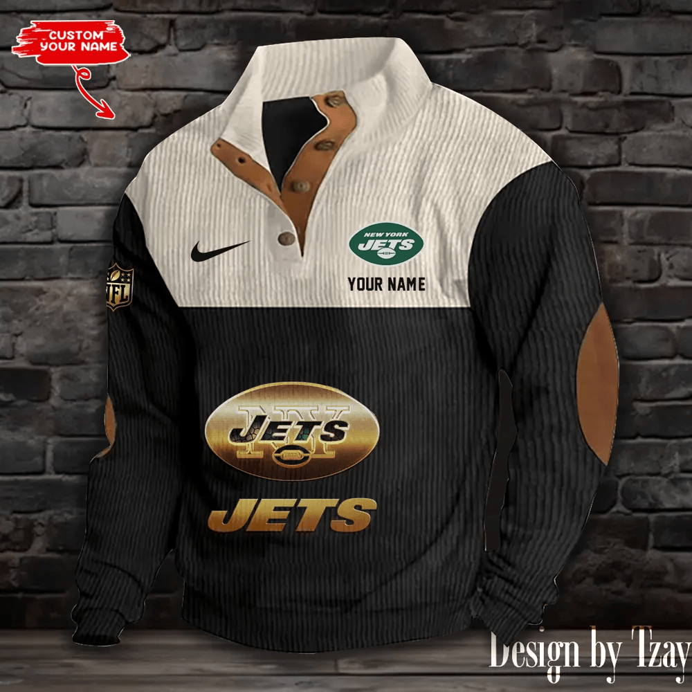New York Jets Sports Print Sweatshirt PTFCJU