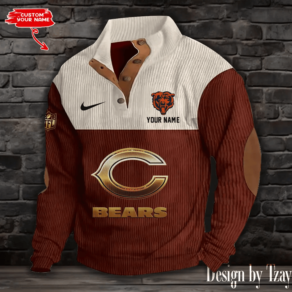 Chicago Bears Sports Print Sweatshirt PNYEDK