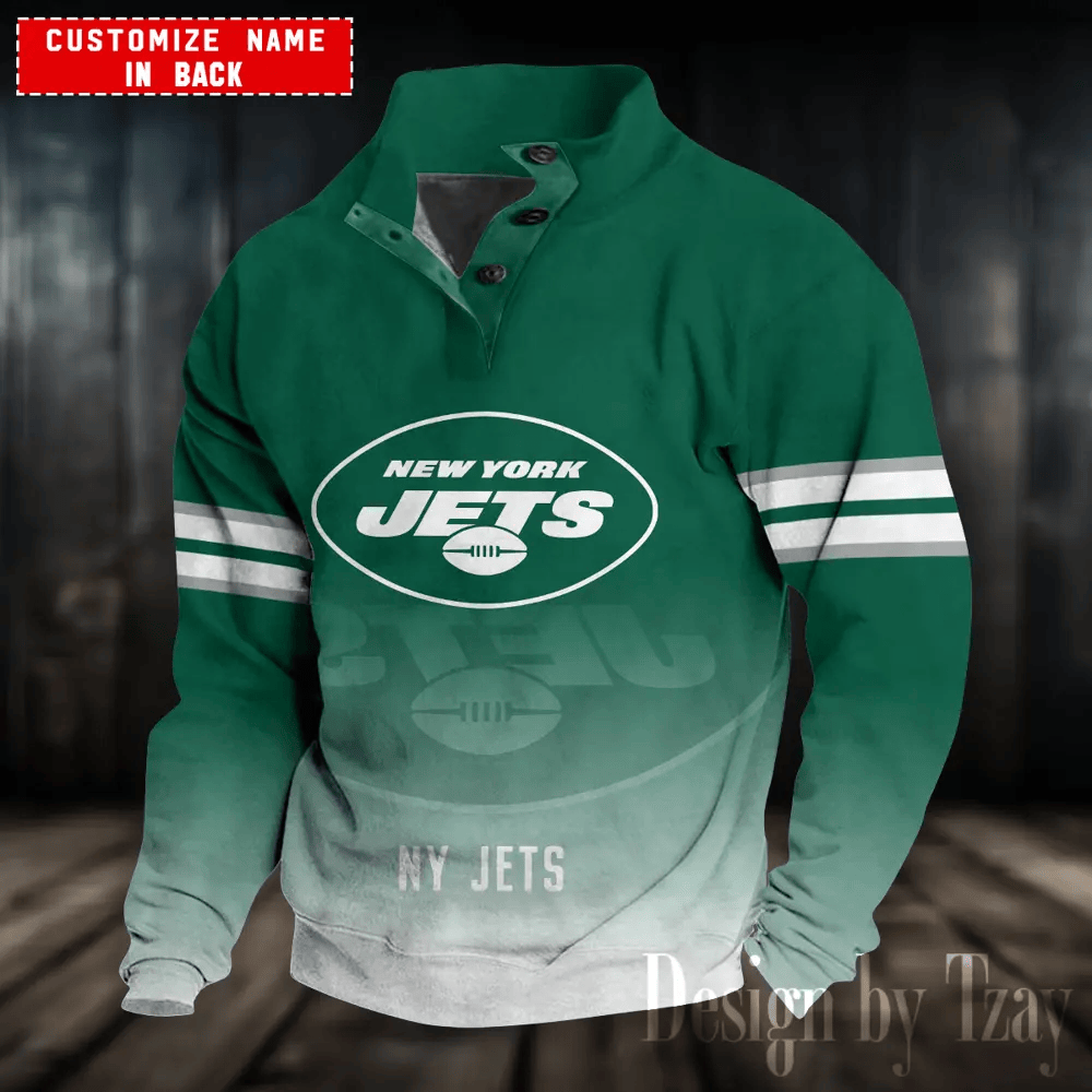 New York Jets Sports Print Sweatshirt PT9XPP