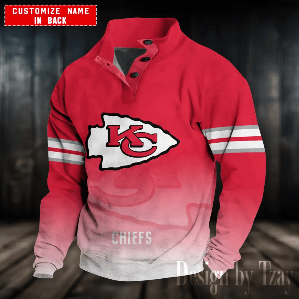 Kansas City Chiefs Sports Print Sweatshirt PG5PD6