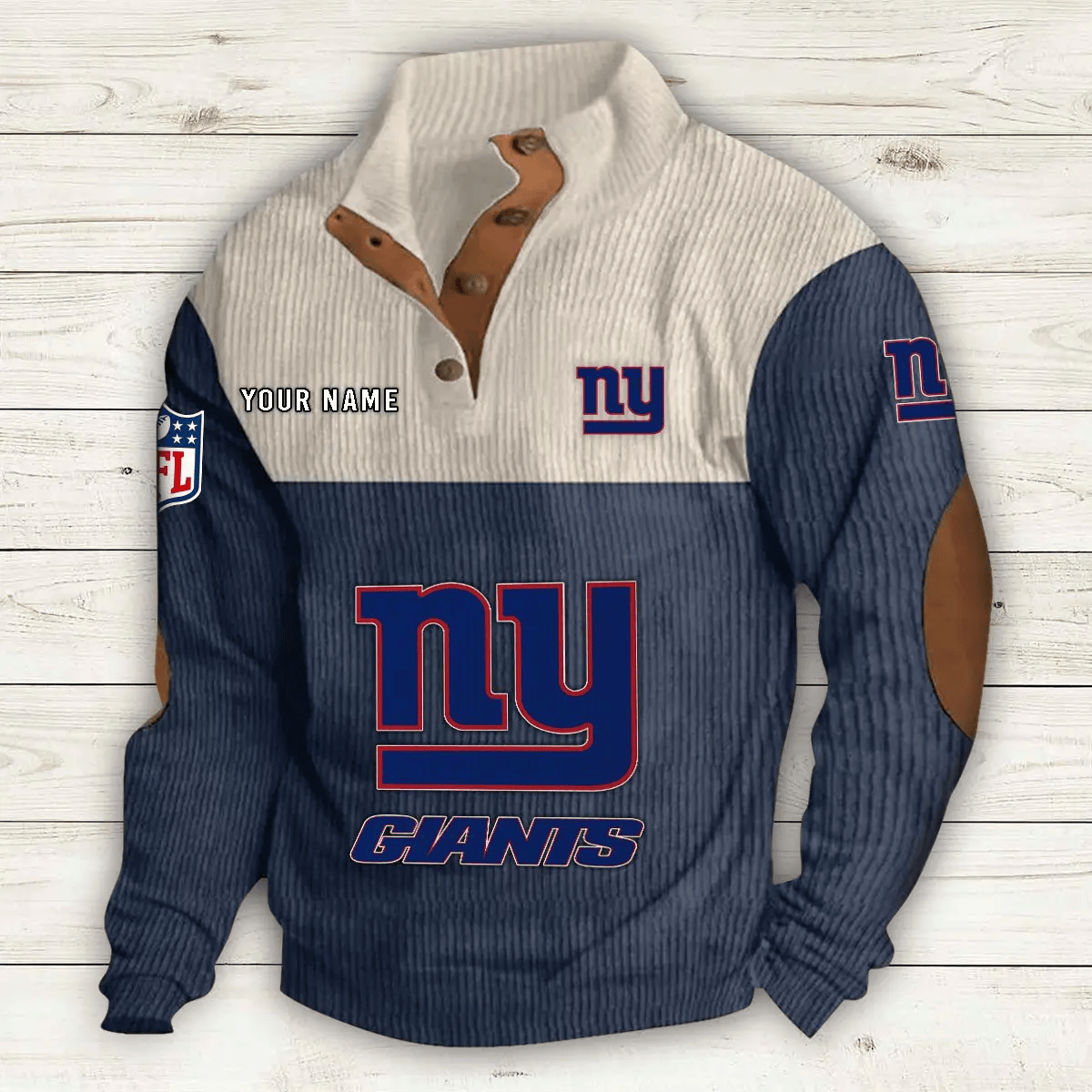 New York Giants Sport Print Sweatshirt PHAE5N