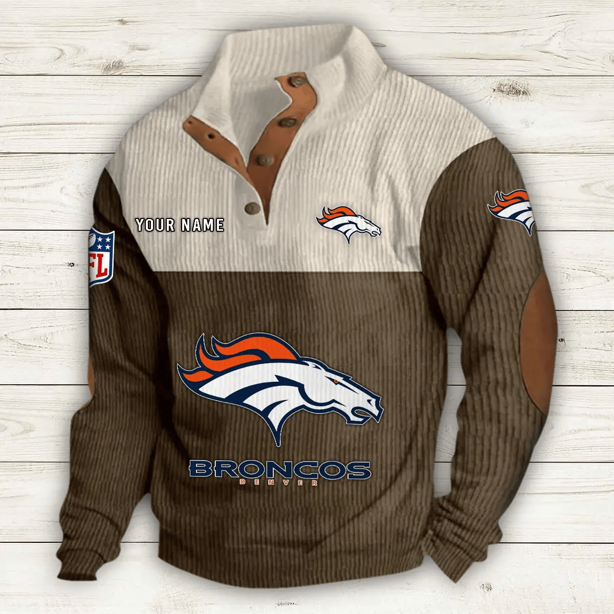 Denver Broncos Sport Print Sweatshirt PYJEBB