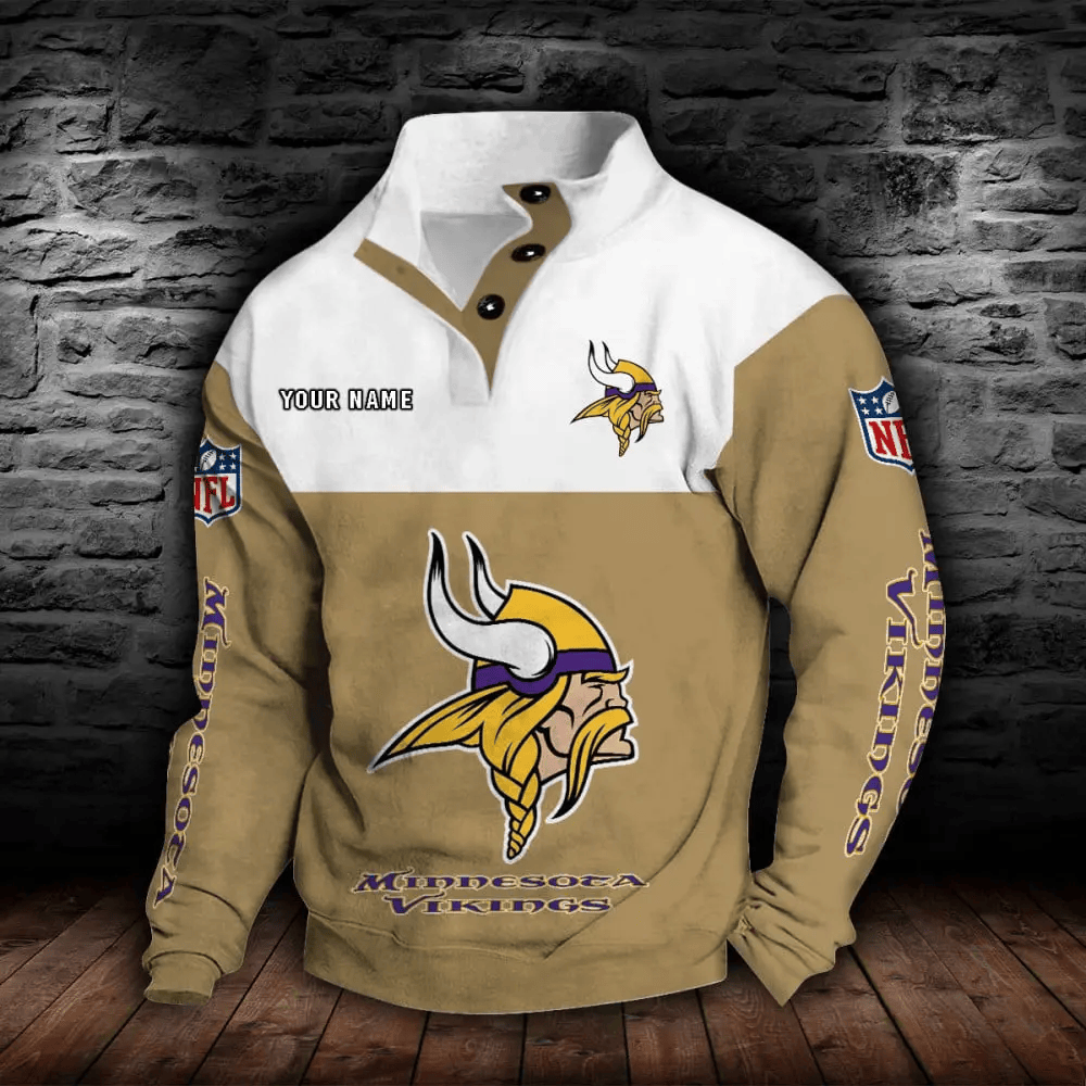 Minnesota Vikings NFL Sports Sweatshirt Colorful PP7BYN