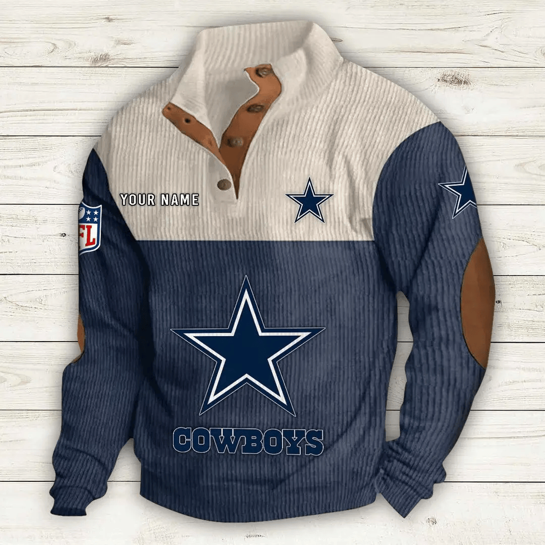 Dallas Cowboys Double Stand Collar Sport Hoodie P6JJJ4