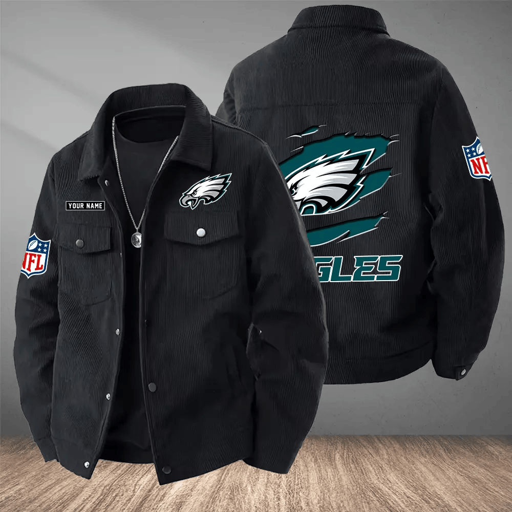 Philadelphia Eagles Versatile Lapel Workwear Jacket PUPNBT