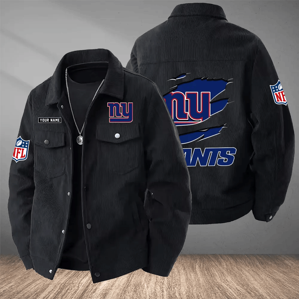 New York Giants Versatile Lapel Workwear Jacket PN7B5P