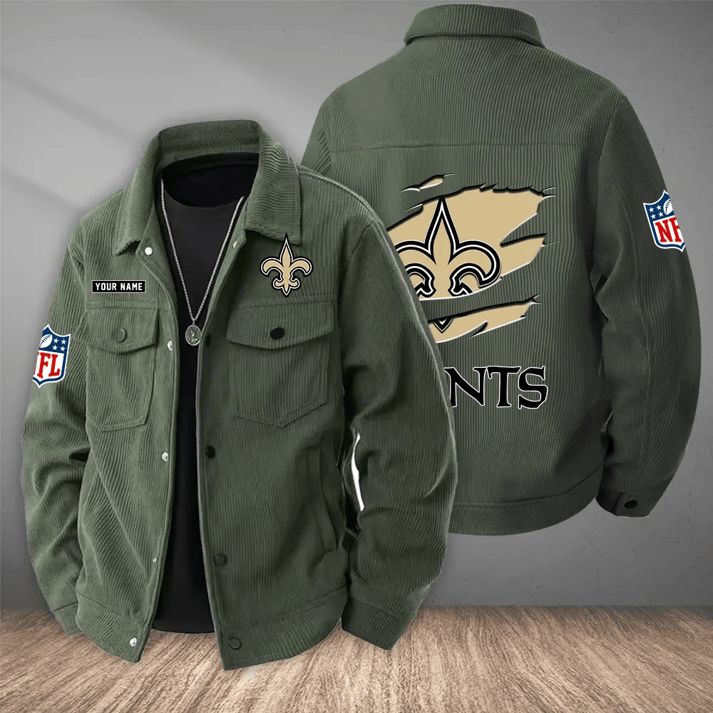 New Orleans Saints Versatile Lapel Workwear Jacket P855RF