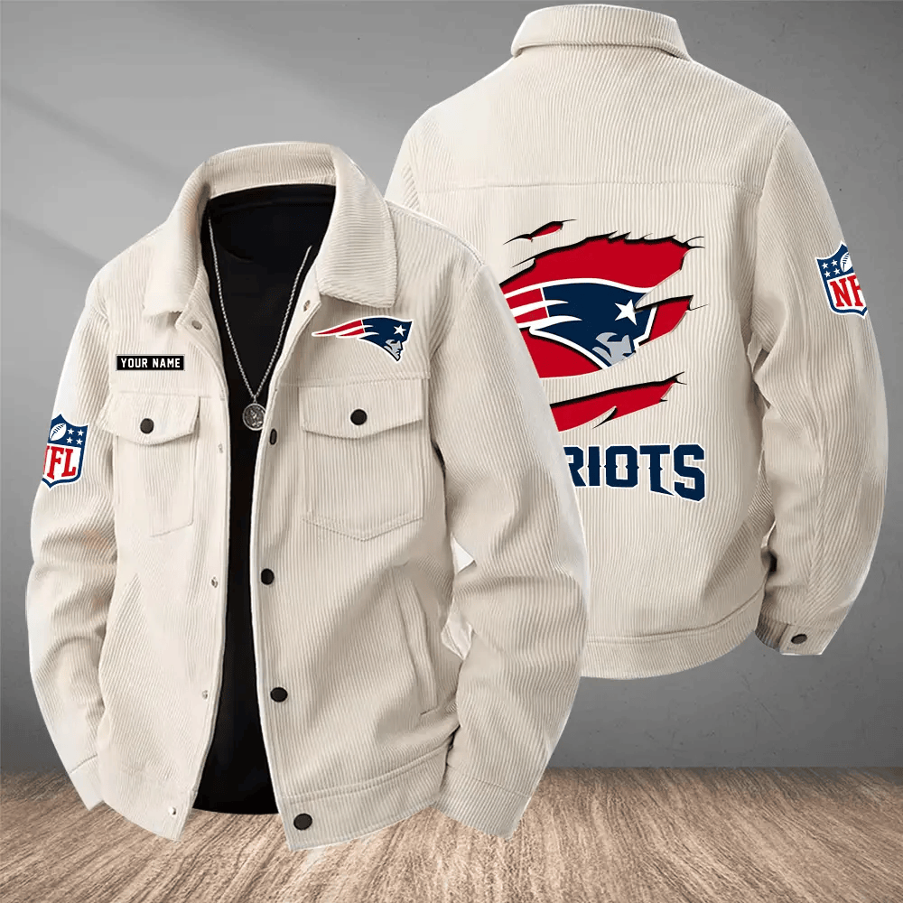 New England Patriots Versatile Lapel Workwear Jacket PW54KV