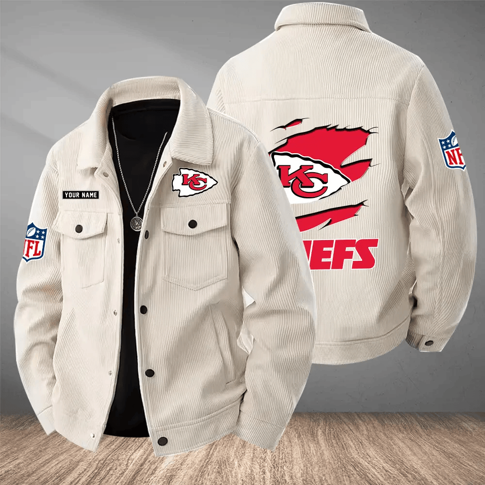 Kansas City Chiefs Versatile Lapel Workwear Jacket PPB9DT