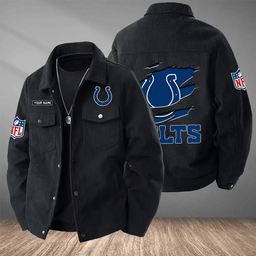 Indianapolis Colts Versatile Lapel Workwear Jacket PKCYBN