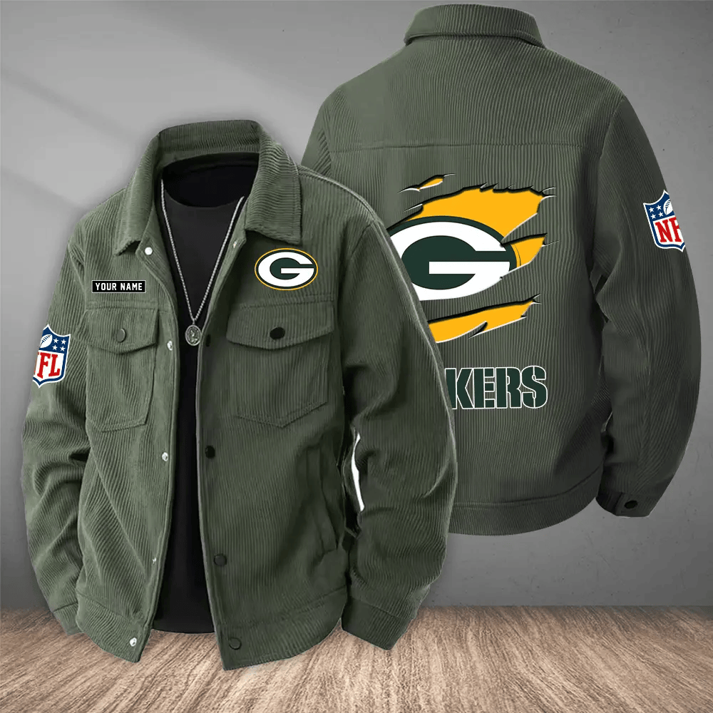 Green Bay Packers Versatile Lapel Workwear Jacket PA2QBM