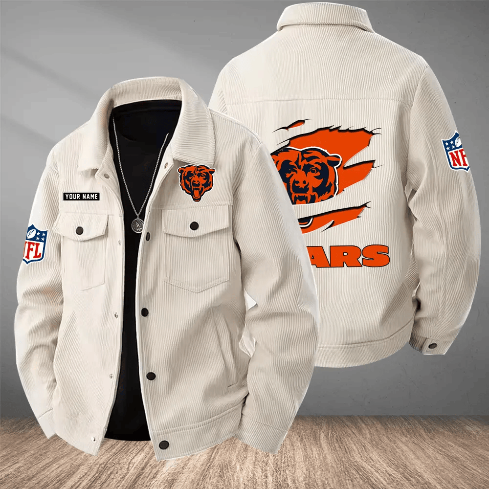 Chicago Bears Versatile Lapel Workwear Jacket PUTBA2