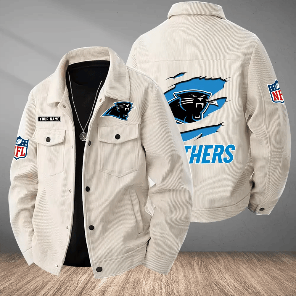 Carolina Panthers Versatile Lapel Workwear Jacket PWRUS8