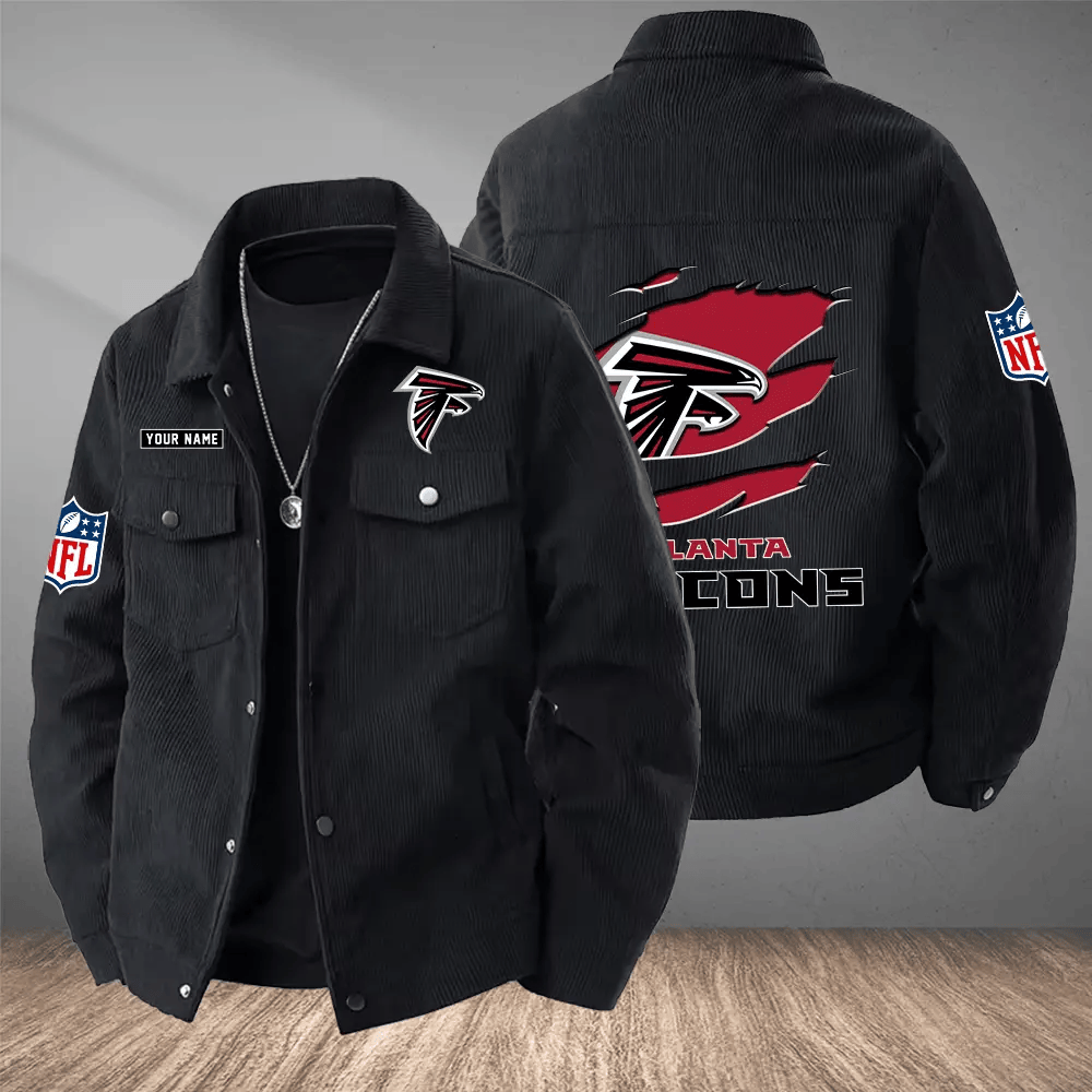 Atlanta Falcons Versatile Lapel Workwear Jacket PN5U8G
