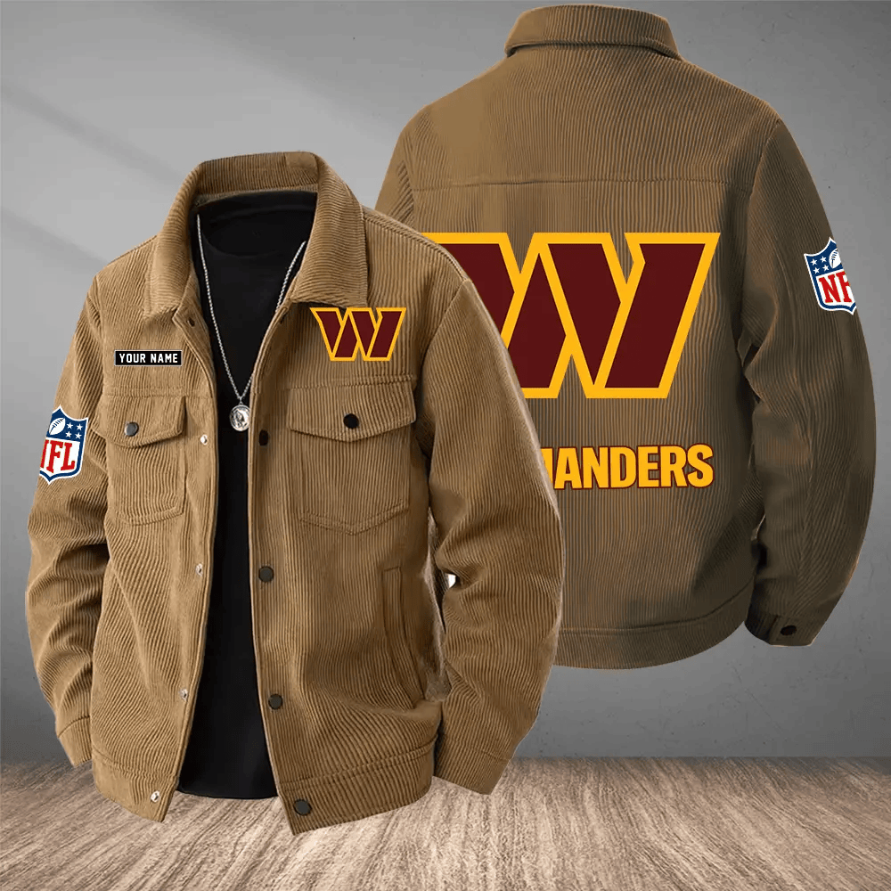 Washington Commanders Versatile Lapel Workwear Jacket PK6WFC