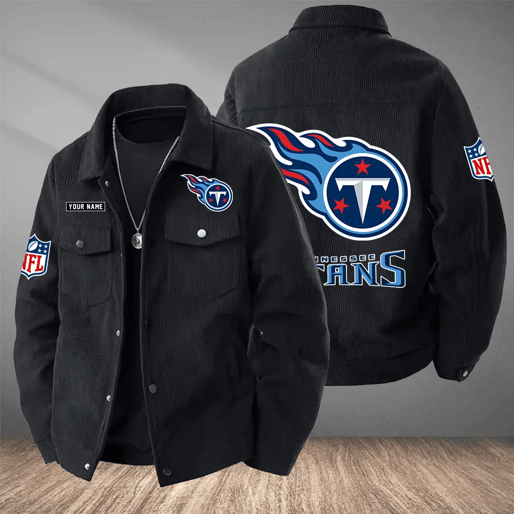 Tennessee Titans Versatile Lapel Workwear Jacket P3JWBZ