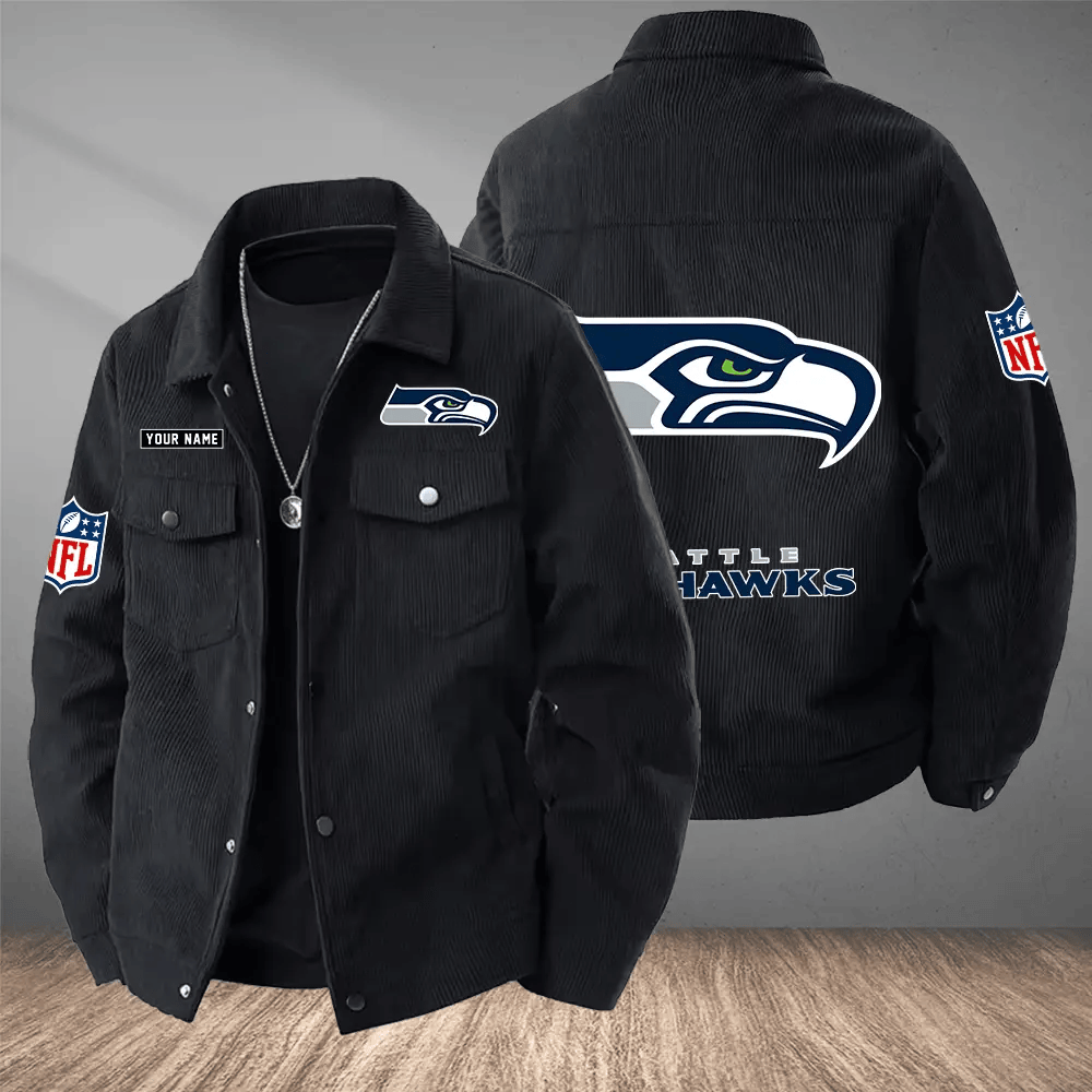 Seattle Seahawks Versatile Lapel Workwear Jacket PSQUYJ