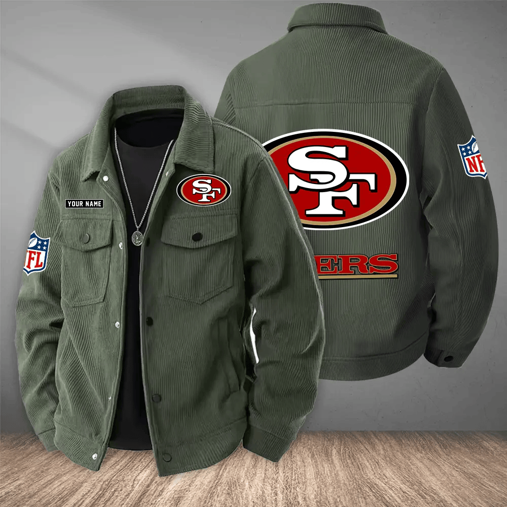 San Francisco 49ers Versatile Lapel Workwear Jacket PNMPFW