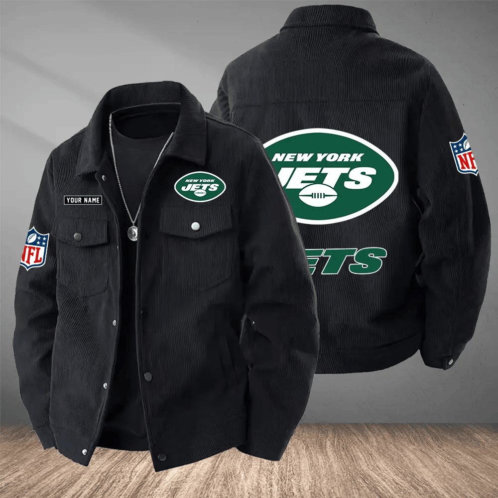 New York Jets Versatile Lapel Workwear Jacket PG8SN2