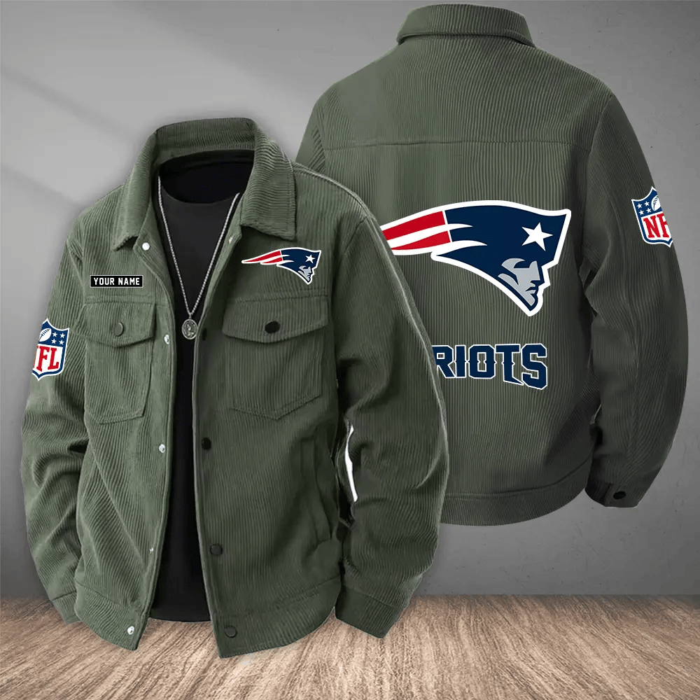 New England Patriots Versatile Lapel Workwear Jacket PXEAQ7