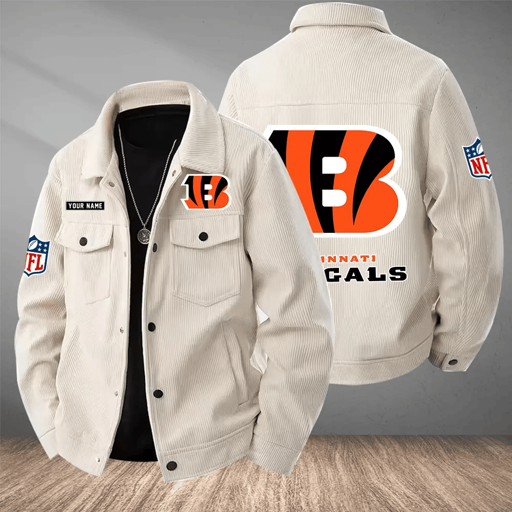 Cincinnati Bengals Versatile Lapel Workwear Jacket PH3PQP