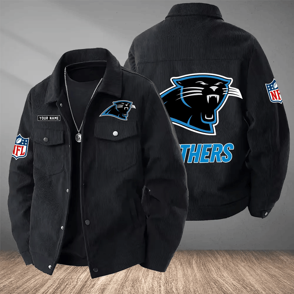 Carolina Panthers Versatile Lapel Workwear Jacket PH4W52