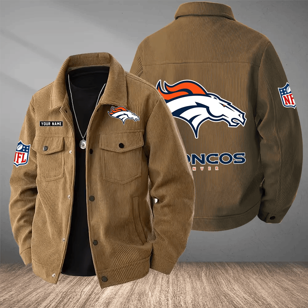Denver Broncos Versatile Lapel Workwear Jacket PGKSH8
