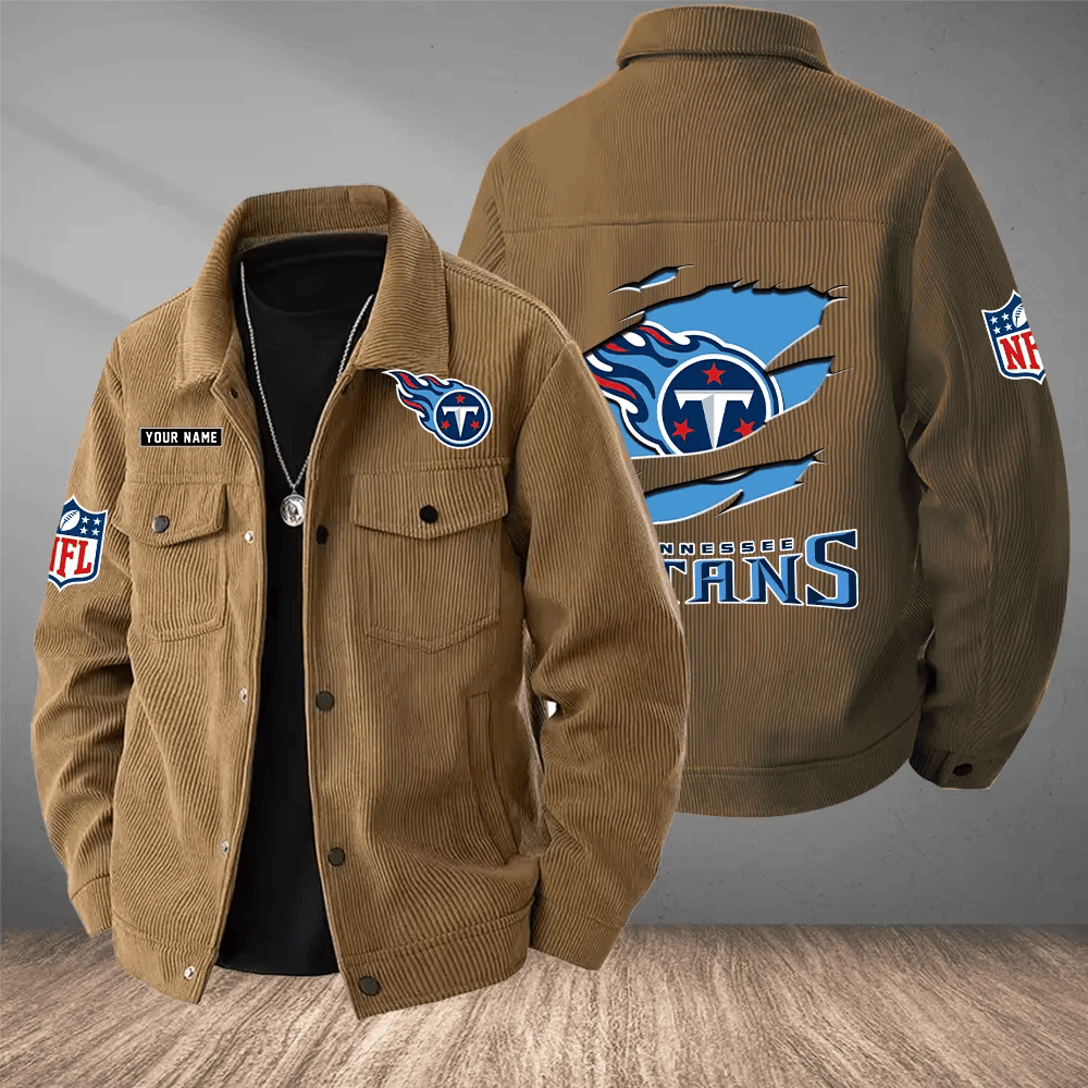 Tennessee Titans Versatile Lapel Workwear Jacket PRX8J9