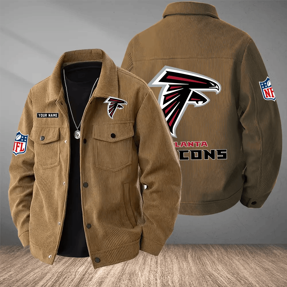 Atlanta Falcons Versatile Lapel Workwear Jacket PSUEMT