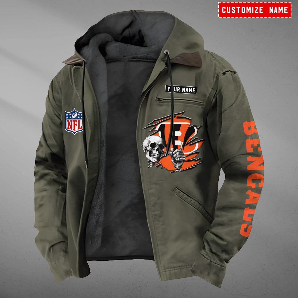 Cincinnati Bengals Heavyweight Hooded Jacket PY27CG