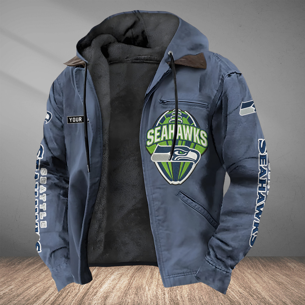 Seattle Seahawks Heavyweight Hooded Jacket PW59J7