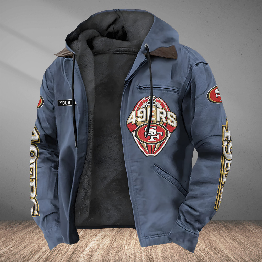 San Francisco 49ers Heavyweight Hooded Jacket PT6CBU