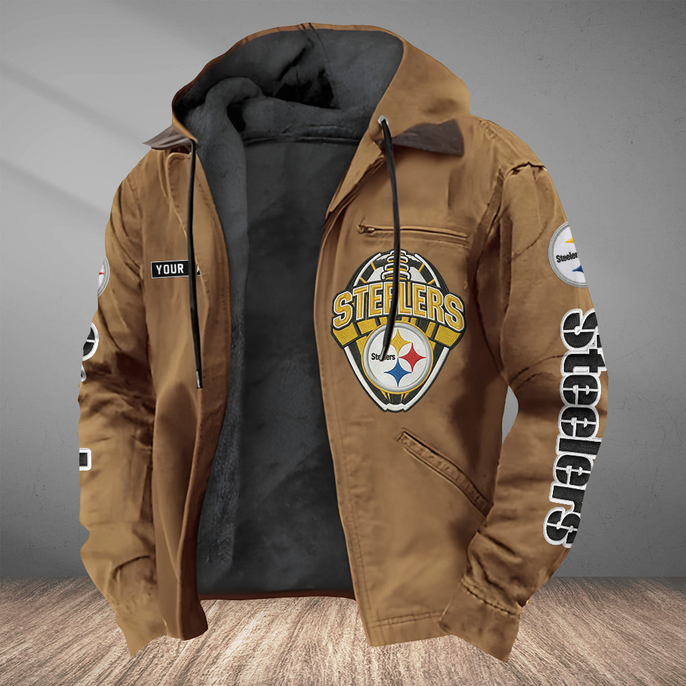 Pittsburgh Steelers Heavyweight Hooded Jacket PYX9PC