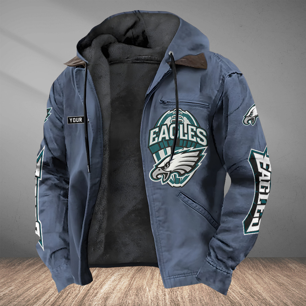 Philadelphia Eagles Heavyweight Hooded Jacket P2AKP8
