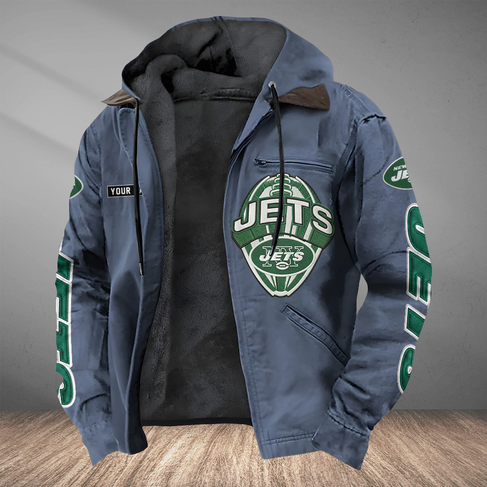 New York Jets Heavyweight Hooded Jacket PZL2A6