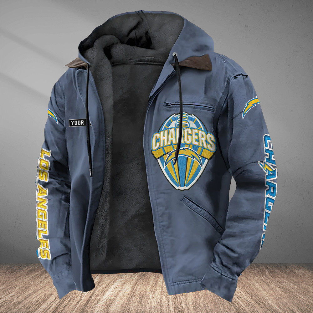 Los Angeles Chargers Heavyweight Hooded Jacket PL8KRK