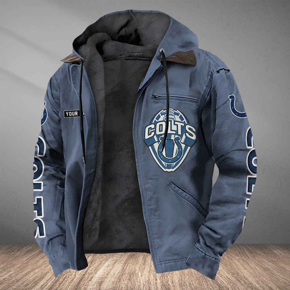 Indianapolis Colts Heavyweight Hooded Jacket PL8CBW