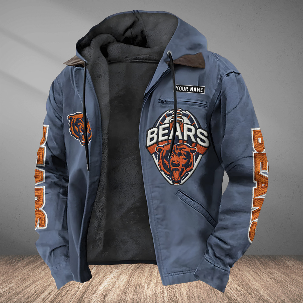 Chicago Bears Heavyweight Hooded Jacket PUMFLZ